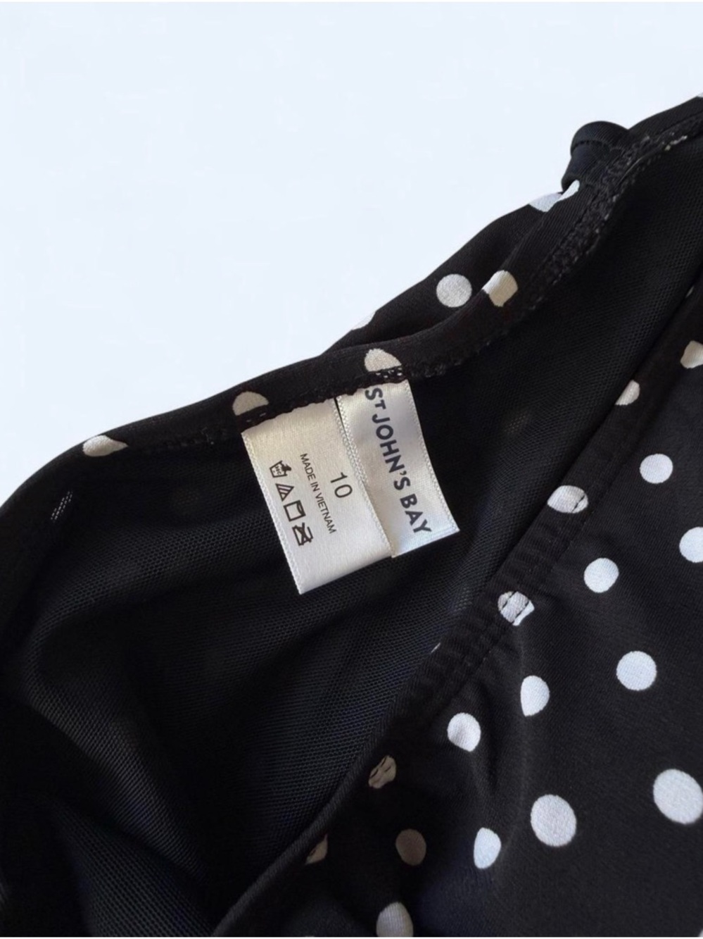 Black Polka Dot Ruffle Dress - Picture 4 of 6